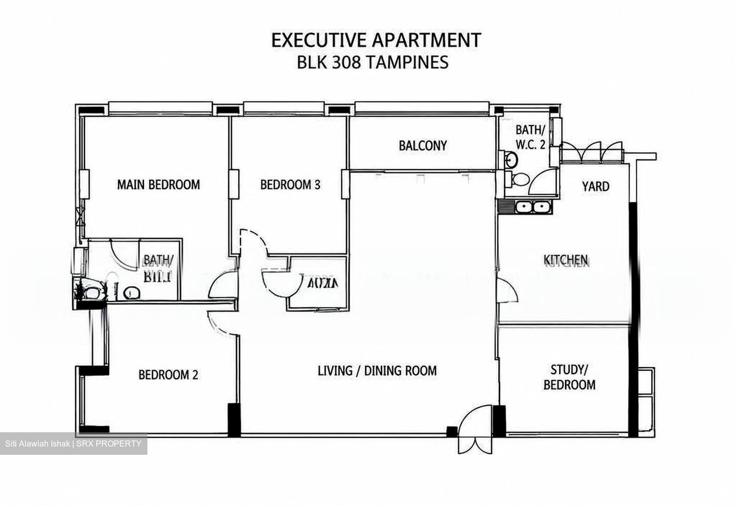 Blk 308 Tampines Street 32 (Tampines), HDB Executive #637969831